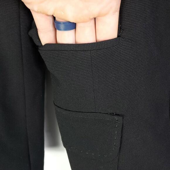 Nanette Lepore Coat Womens Small One Button Tie Waist Belted Thick Collar - Picture 6 of 11